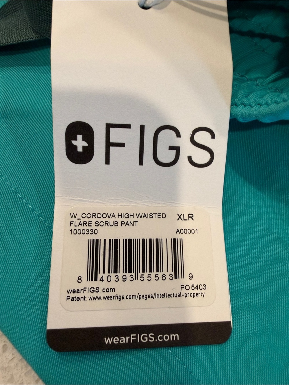 FIGS Cordova high waisted flare scrub pants XL NWT - Picture 8 of 8